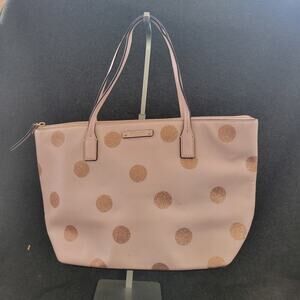 Kate Spade Haven Lane Hani Tote Pink‎ Glitter Dot Handbag Purse